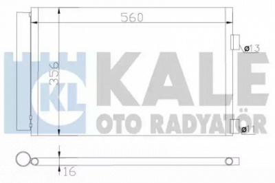 KALE OTO RADYATOR 377900 -  Конденсатор, кондиционер